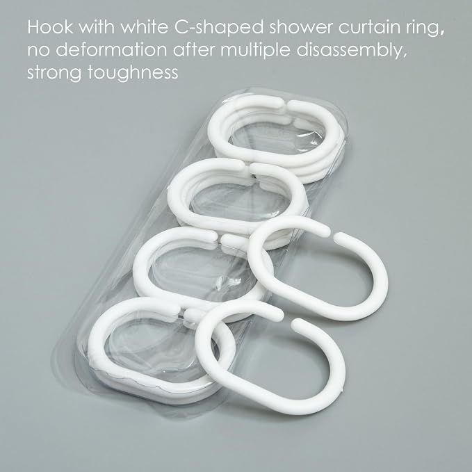 NTBAY EVA Clear Shower Curtain - Image 5