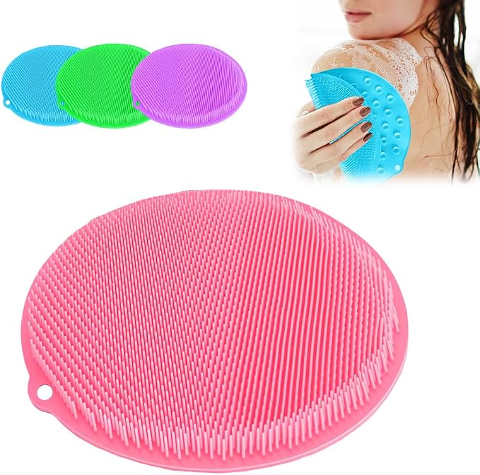 Silicone Shower Foot Scrubber Mat, 2025 Upgrade Shower Mat Slip Suction Cups by Unknown