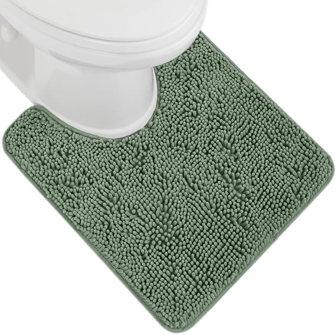 GORILLA GRIP Plush Absorbent Shaggy Chenille Bath Rug Mat by GorillaGrip