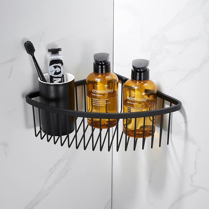 Bathroom Shower Caddy Corner Shelf Basket, Ultra Sturdy Rust-Proof Stainless by GORDEE