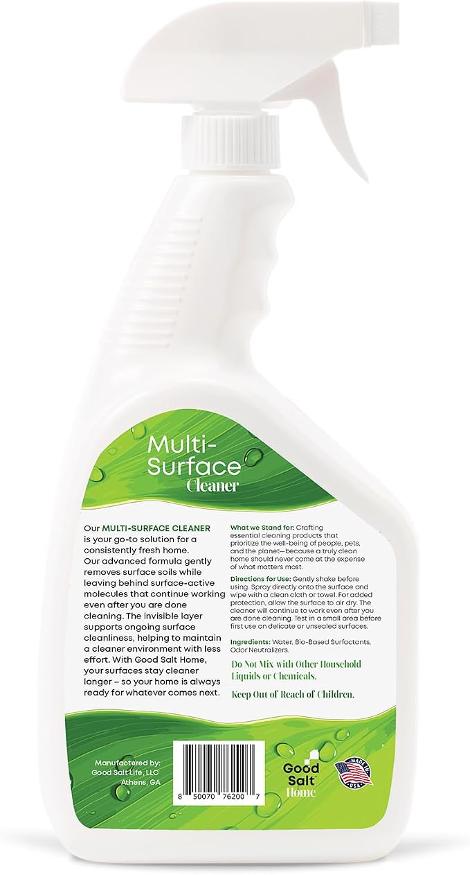 Good Salt Home Multi-Surface Cleaner Spray, Probiotic All Purpose Cleaner - Image 2