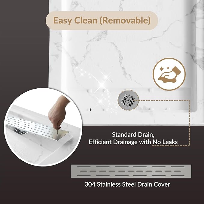 MORVANO 60 x 32 Shower Base - Image 5