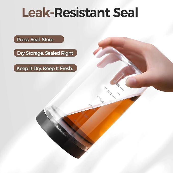 Danbark Set of 3 42oz Airtight Glass Storage Canisters - Image 7