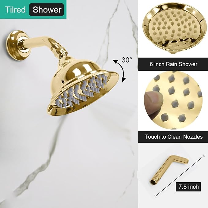 Dual Antique Shower Head System - Image 4