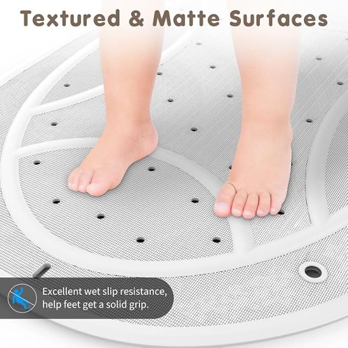 Bathtub Mat Non Slip Kids, Toddler Bath Mat, 30 * 18 Inch Shower Mats - Image 3