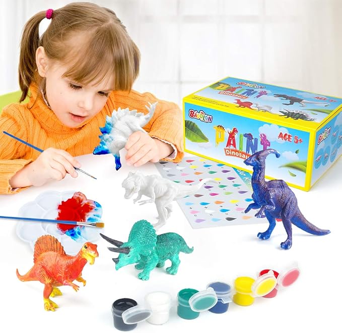 BAODLON Kids Arts Crafts Set Dinosaur Toy Painting Kit - Image 2