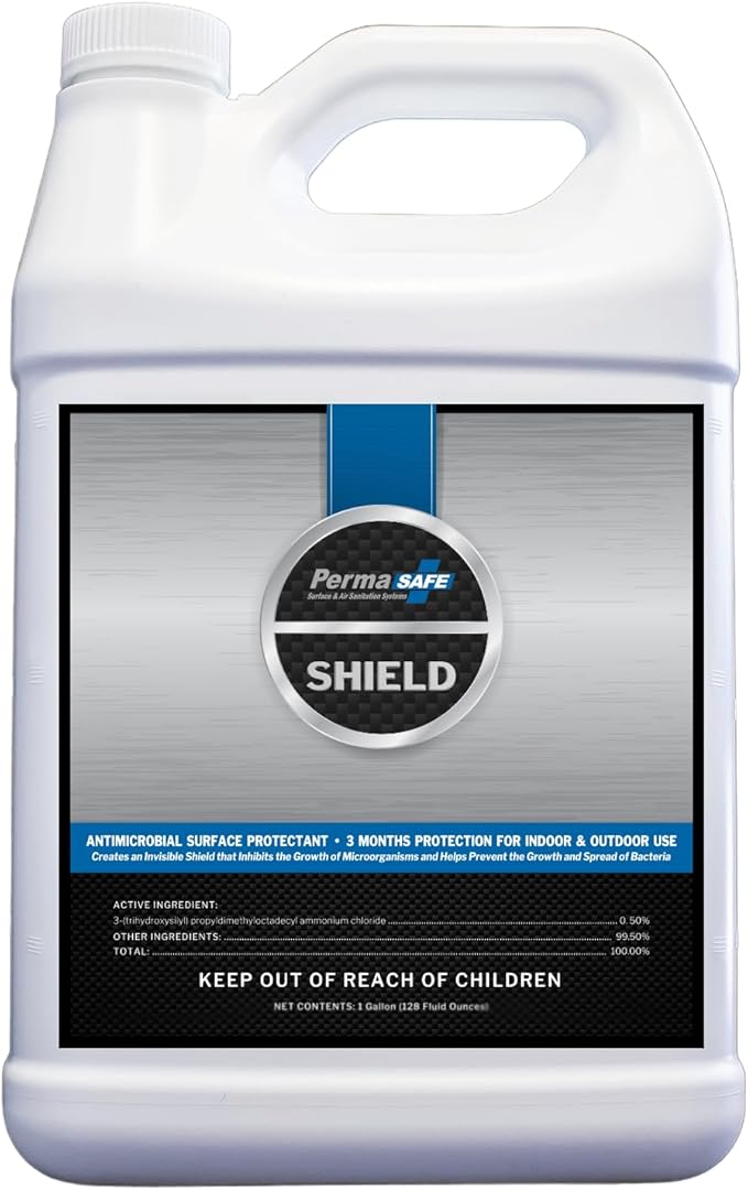 PermaSafe Shield, 90-Day Antimicrobial Surface Protectant; Mold, Algae and Odor by PermaSafe