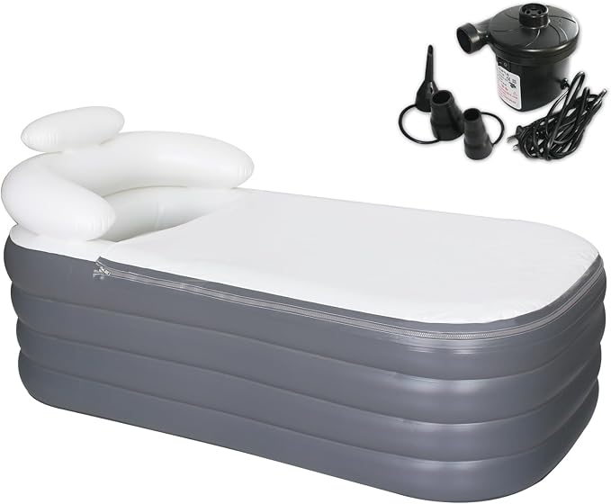 B&Y Inflatable Soaking Bathtub for Adult, Designed by BY