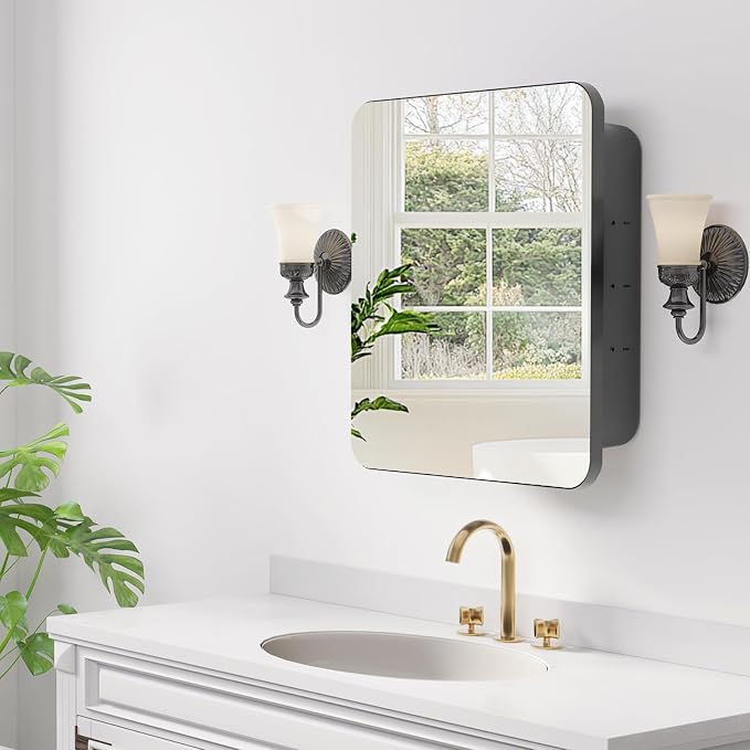 Rresyet 18 x 20 Bathroom Mirror Cabinet - Image 2