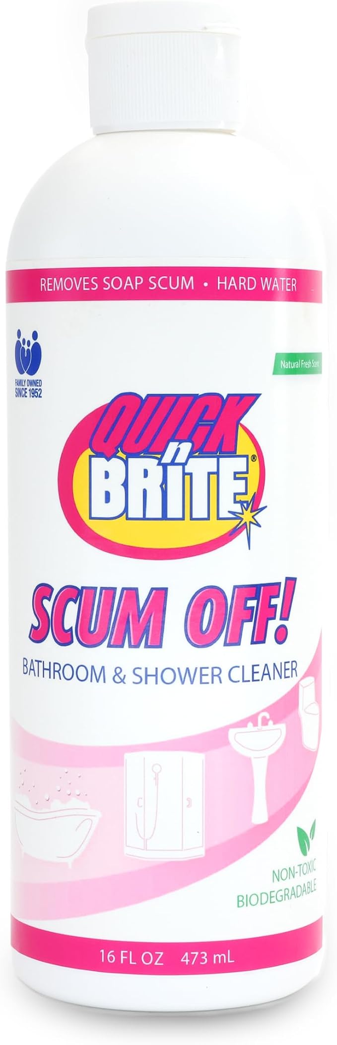 Quick 'n Brite Scum Off Shower Cleaner by QuickNBrite