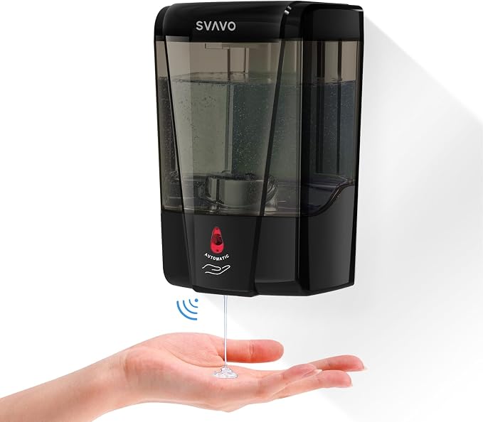 SVAVO Automatic Soap Dispenser Wall-Mounted, Hand Soap Dispenser Touchless by SVAVO