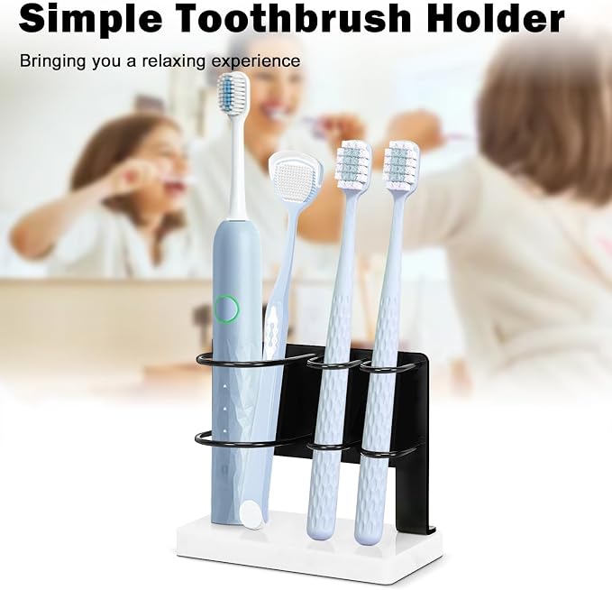 Toothbrush Holder for Bathroom Counter, Metal Toothbrush and Toothpaste Holder - Image 8