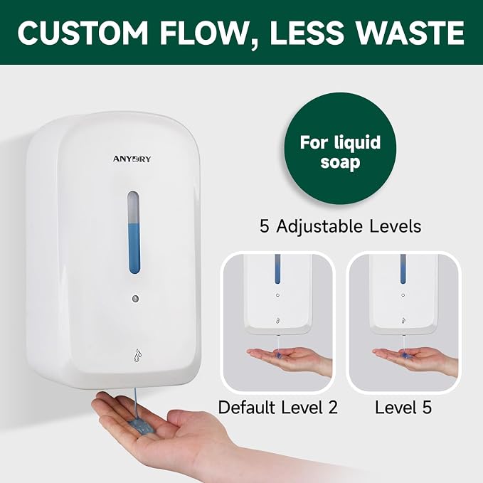 Commercial Automatic Soap Dispenser Large 34oz/1000ml Capacity Wall-Mounted - Image 6
