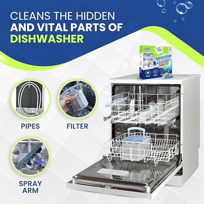 True Fresh Dishwasher Cleaner & Deodorizer Tablets 24-Pack – Deep Clean - Image 4