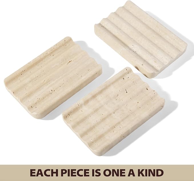 Koville Natural Travertine Soap Dish - Image 6
