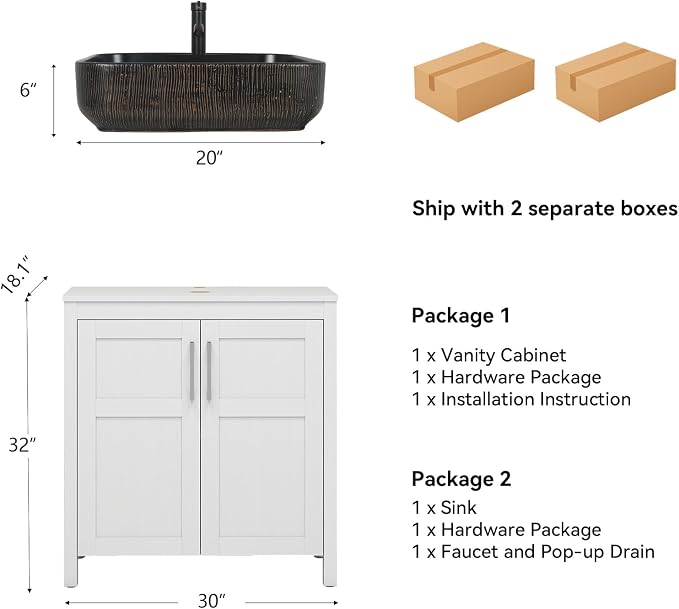 YOURLITE 30" Bathroom Vanity - Image 3