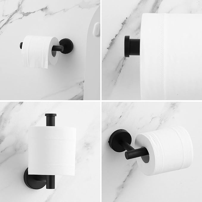 Bathroom Hardware Set Matte Black, 10 Pieces Bathroom Accessories Set Includes - Image 7
