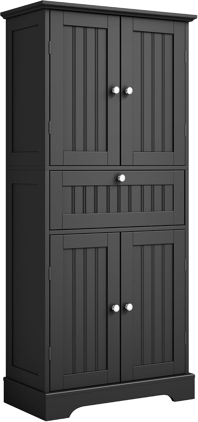 ChooChoo 51" H Tall Bathroom Floor Cabinet, Modern Bathroom Storage Cabinet by ChooChoo
