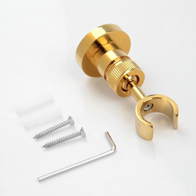 PHASAT Handheld Shower Head Holder Adjustable Solid Brass Handheld Shower Head - Image 6