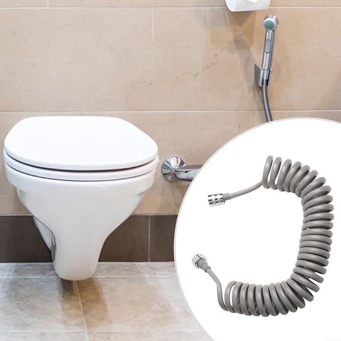 Spring Flexible Shower Hose, Bathroom Spiral Flexible Telescopic Shower Hose - Image 6