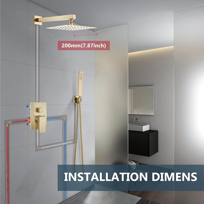 Aolemi Shower Faucet Set Rain Shower System - Image 9