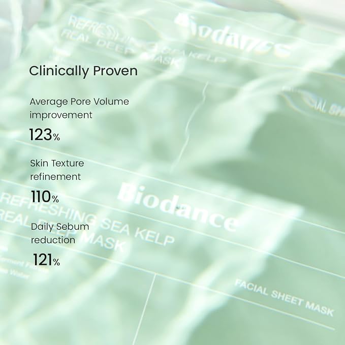 BIODANCE Refreshing Sea kelp Real Deep Mask, Overnight Hydrogel Mask, Oil & - Image 7