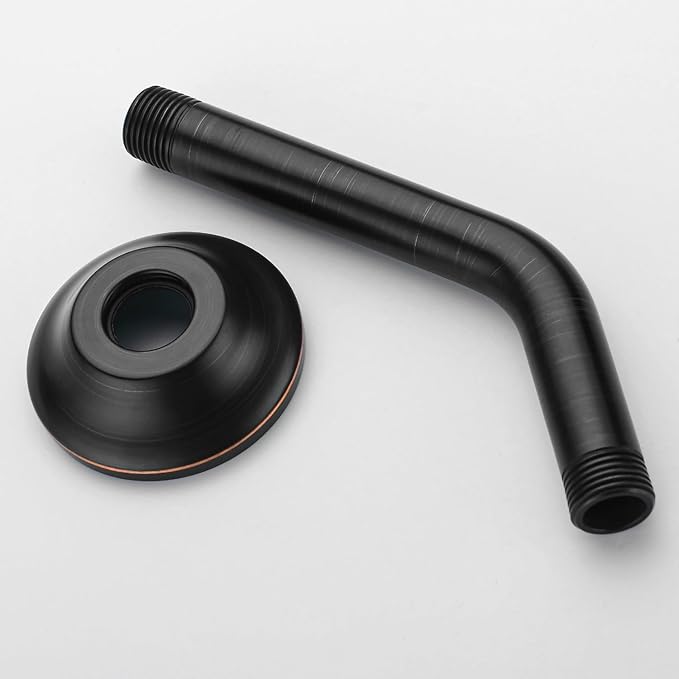 BESTILL Wall Mounted 6 Inch Extension Shower Head Arm, Shower Arm and Flange - Image 5
