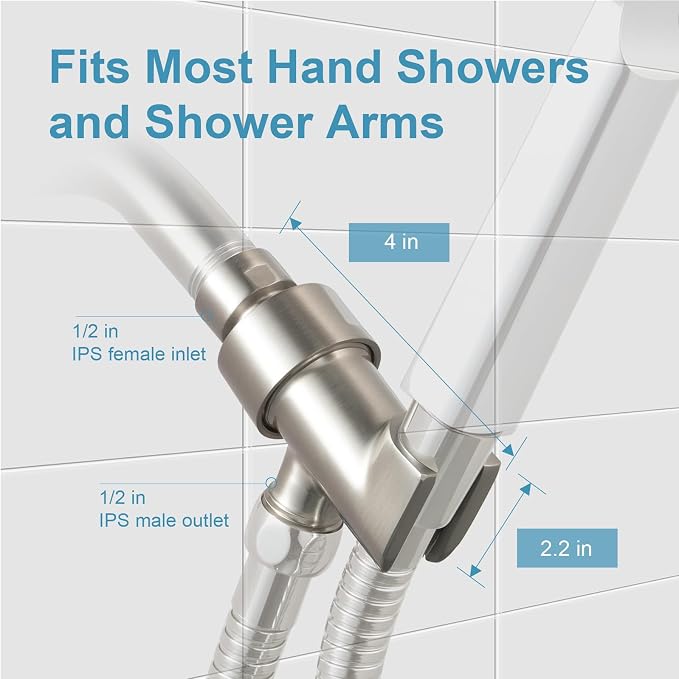 OFFO Shower Head Holder All Metal - Image 3