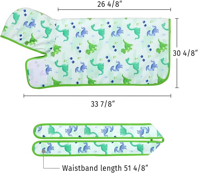 HDE Dog Bathrobe Super Absorbent Quick Drying Puppy Towel Wrap Coat Adjustable - Image 2