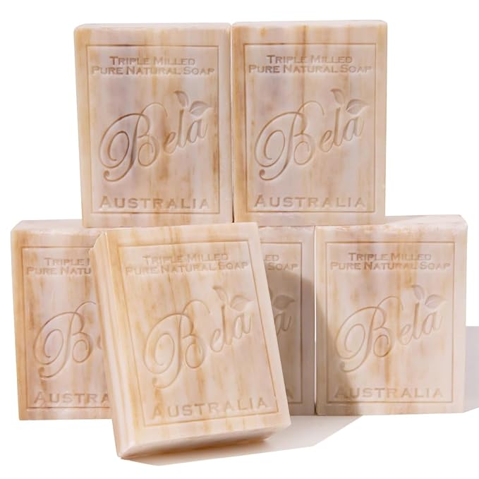 BELA Sandalwood Soap 3.3 OZ, Face and Body Wash Bar, Made in Australia by BELAPURENATURALSOAPSANDODORELIMINATINGHOMEFRAGRANCES