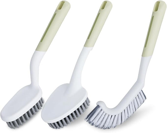 Heavy Duty Scrub Brush with Long Handle, Grout Cleaner Brush, Stiff Bristles by Unknown