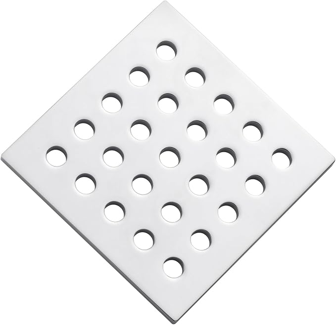 3.75 Inch Square Shower Drain Cover 95MM Floor Drain Grate by Holge