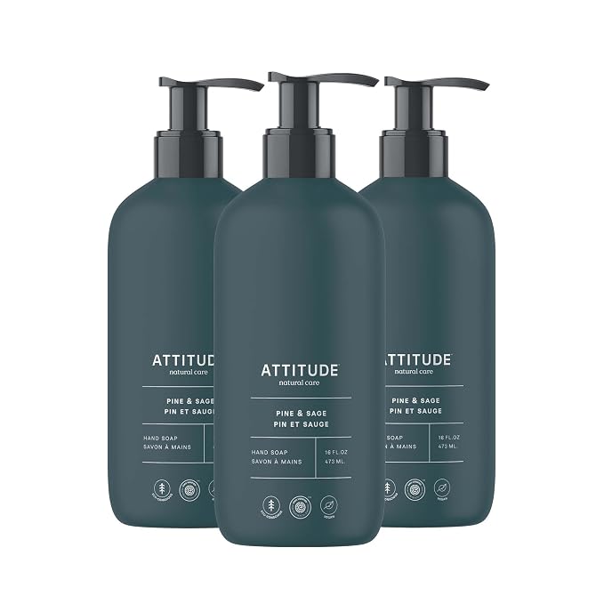 ATTITUDE Limited Edition Liquid Hand Soap, EWG Verified, Plant and Mineral-Based by ATTITUDE