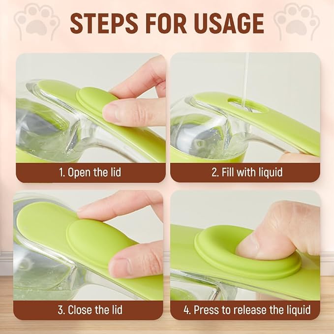 Dog Bath Brush, Pet Grooming Massage Scrubber - Image 3