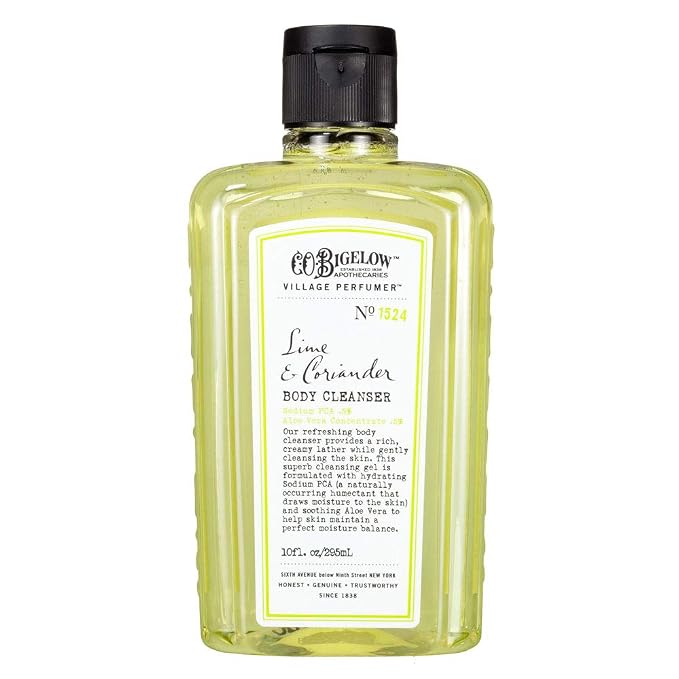 C.O. Bigelow Lime Coriander Body Wash, Village Perfumer Moisturizing Body Wash - Image 2