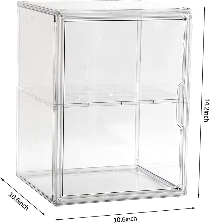 X-Large 2 Tiers 14.2"X10.6"X8" Acrylic Display Case - Image 3