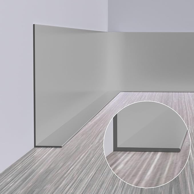Duzzy Flexible Baseboard Molding Trim, 5 Inch x 60 Feet Peel and Stick Rubber - Image 4