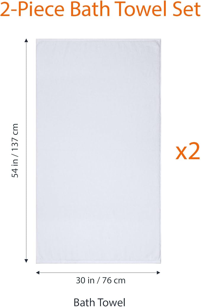 Amazon Basics 2 Piece Quick-Dry Oversize Bath Towel, 100% Cotton - Image 5