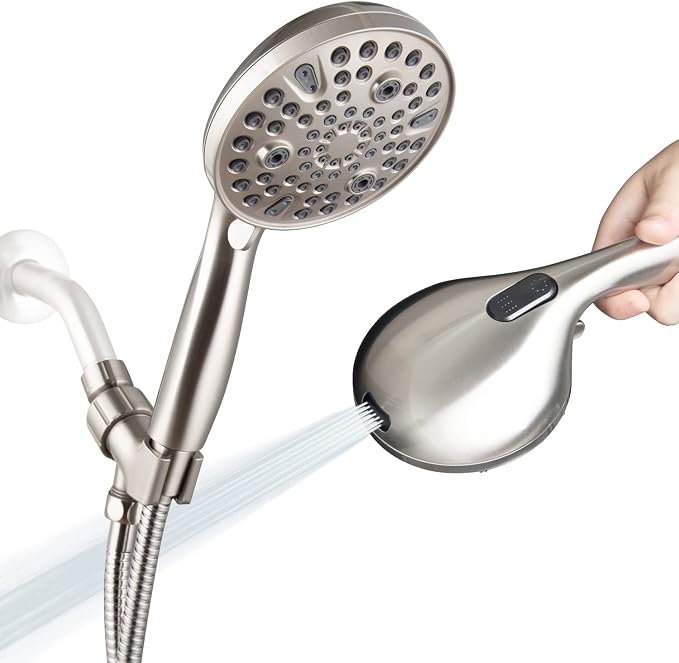 High Pressure Handheld Shower Head, 10-Setting Showerhead, 4.7”Detachable by Egretshower