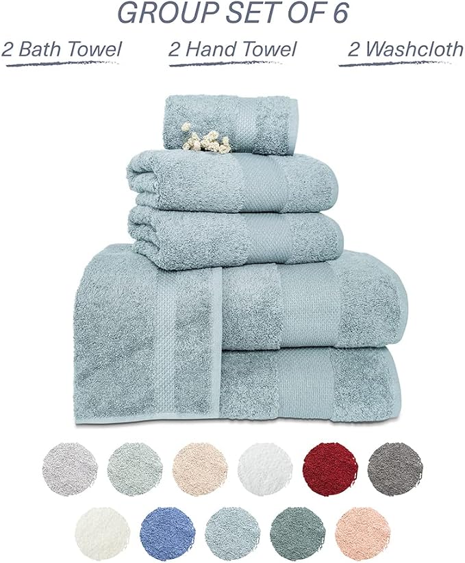 Hencely 6-Piece Bath Towel Set - Image 4