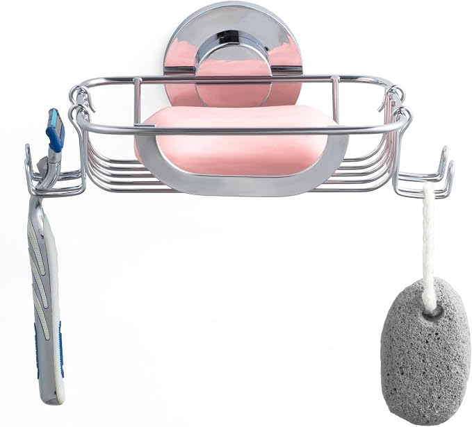 Soap Dish Soap Bar Holder Suction Cup by SWAMTIK