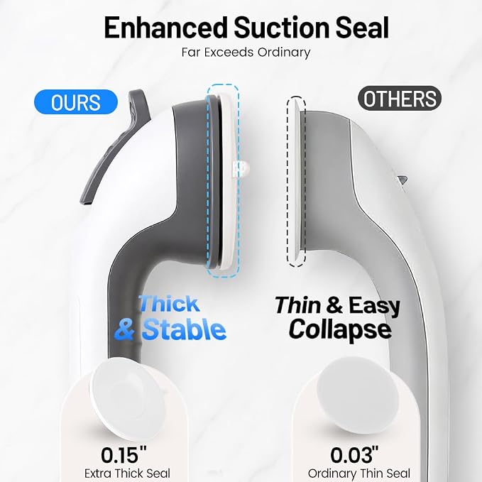 2 Pack Grab Bars for Shower Handle, Elderly Assistance Products, Seniors - Image 5