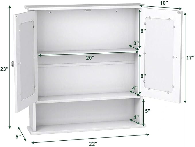 Tangkula Bathroom Medicine Cabinet - Image 3
