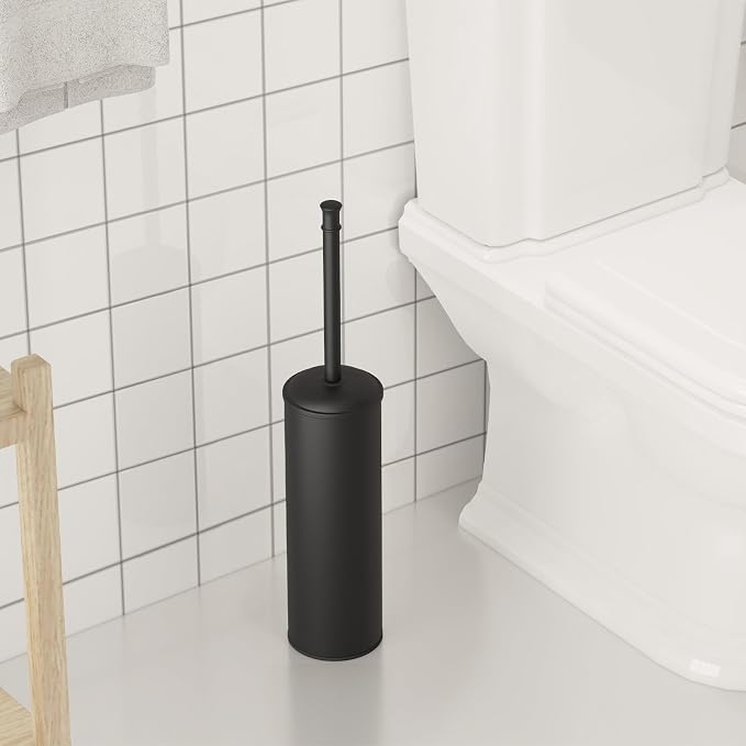 BESy Toilet Brush and Holder, Toilet Cleaner Bowl Set - Image 2