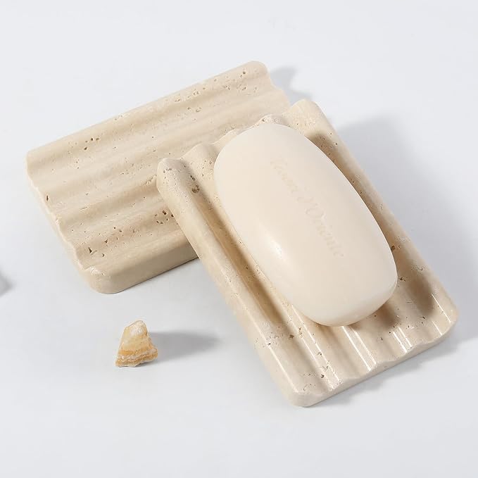 Koville Natural Travertine Soap Dish - Image 8