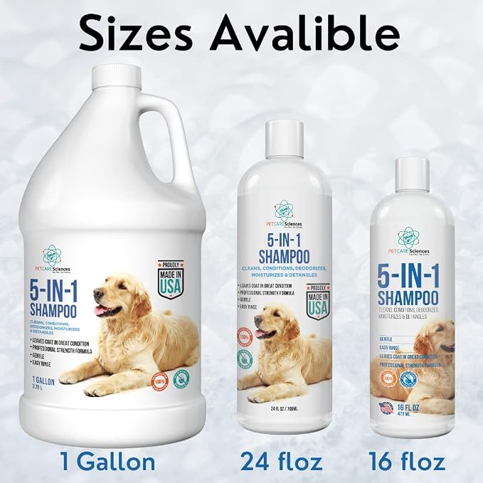16 floz 5 in 1 Dog Shampoo for Itchy Skin - Image 5