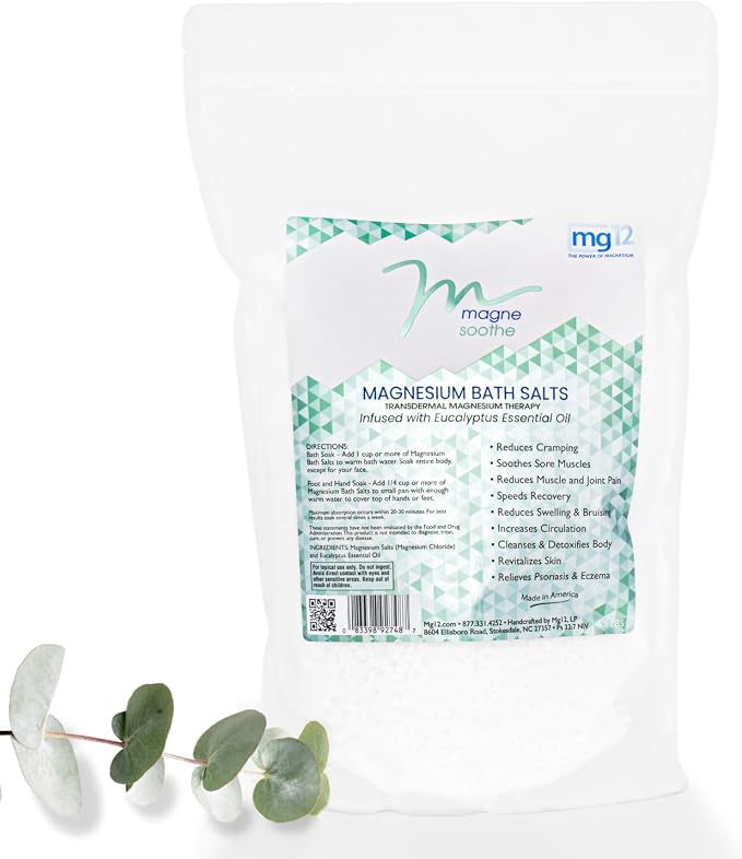 5.5lb MagneSoothe Eucalyptus Magnesium Bath Salt by MG12ThePowerofMagnesium