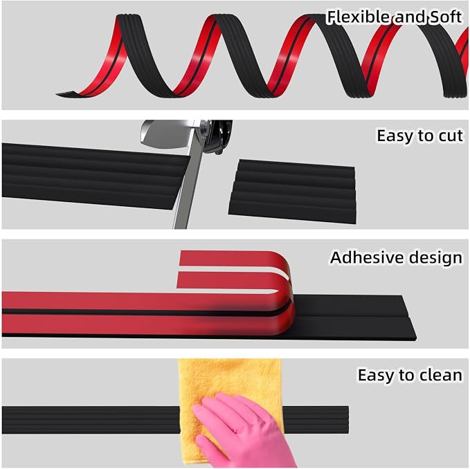 40FT Flexible Wall Corner Protector Moulding Trim, Peel and Stick Inside & - Image 8