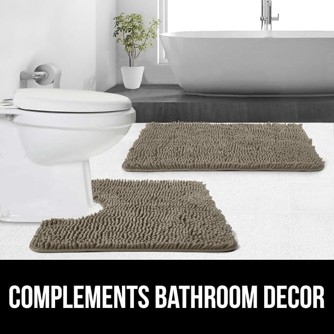 Gorilla Grip Shaggy Chenille Bath Rug Mat - Image 9