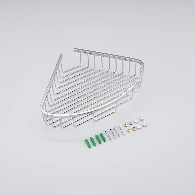 Bathroom Shower Caddy Corner Shelf, Corner-Hollow Design, Ultra Sturdy - Image 7